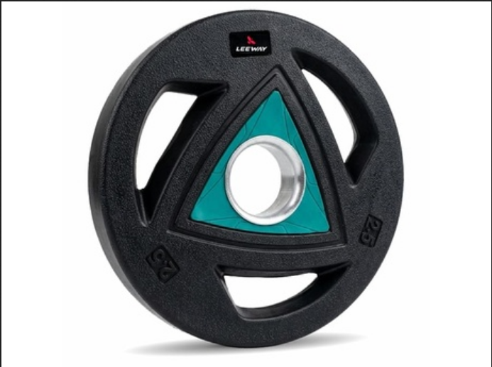 LEEWAY Olympic weight plates, 2.5kg weight plates, 2.5kg Olympic plates, Olympic weight plates pair, black weight plates, Olympic barbell plates, 51mm weight plates, standard Olympic plates, tri-grip weight plates, tri-grip Olympic plates, home gym weight plates, strength training plates, beginner weight plates, weight plates for beginners, home workout equipment, strength training equipment, gym weight plates, barbell weight plates, Olympic barbell compatible plates.